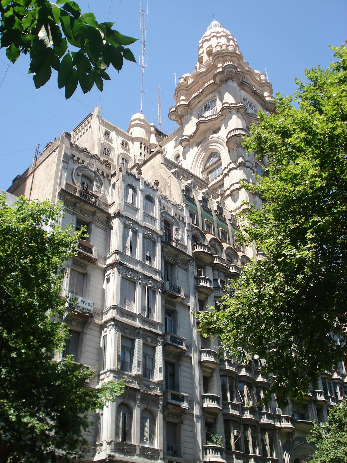 Facade of residential building in Argentina